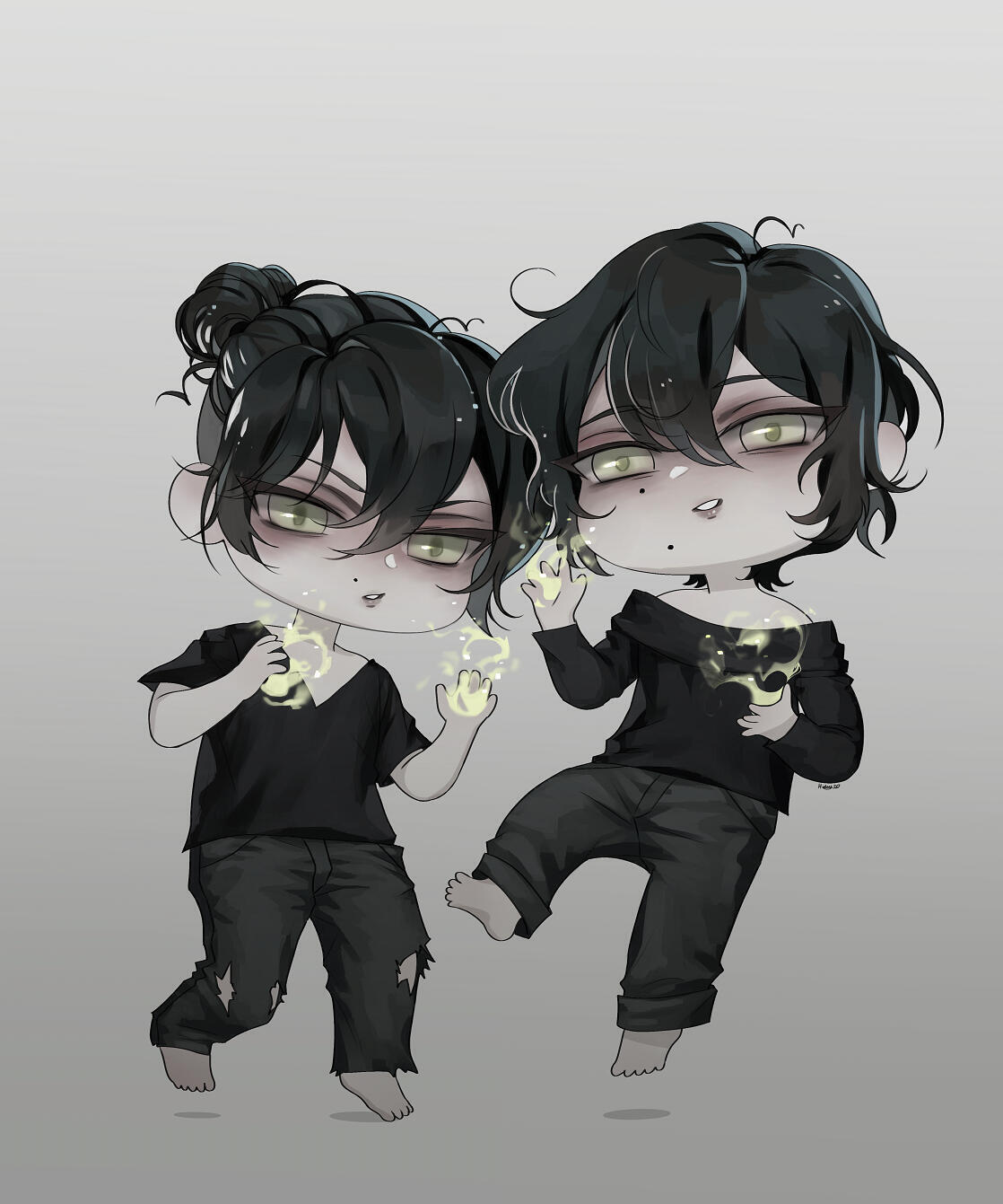 Two Friends Chibified Two Friends Chibified
